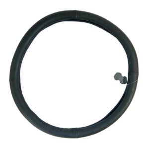 Κάλυμμα Τιμονιού Αυτοκινήτου Δερμάτινο Μαύρο 49cm