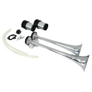 Κόρνα Αυτοκινήτου Fa-La 12 Volt Μεταλλική Χρωμίου Με Αεροσυμπιεστή