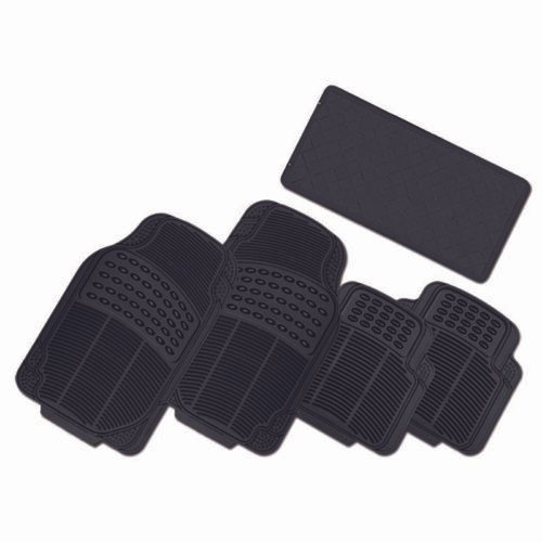 Πατάκια Αυτοκινήτου Universsal Από Λάστιχο Sport Fidelity Μαύρα 5 Τεμάχια