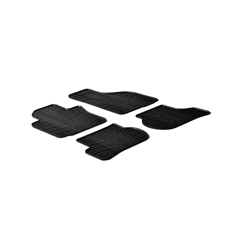 Πατάκια Αυτοκινήτου Gledring 0062 Vw Golf V (5) 03-08 / VI 08-12 / Jetta 07-10 / Scirocco 09+ Μαύρο 4 Τεμάχια