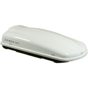 Μπαγκαζιέρα Οροφής Free 420L Λευκή Γυαλιστερή  Με Διπλό Άνοιγμα & Quick Fix Τοποθέτηση