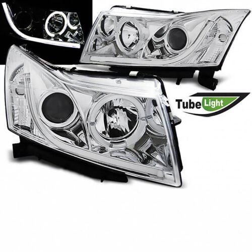 Μπροστινά Φανάρια Set Για Chevrolet Cruze 09-12 Tube DRL Χρωμίου H7/H1 Manual Sonar