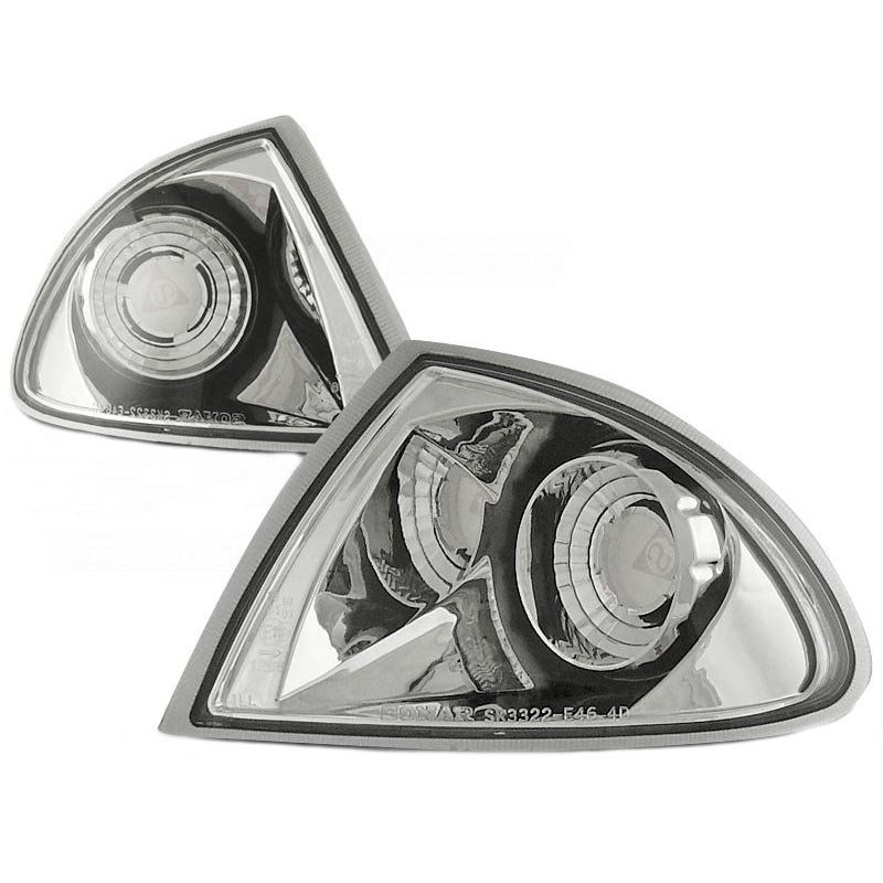 Μπροστινά Φλας Για Bmw 3 E46 99-01 Sedan/Touring Χρώμιο 2 Τεμάχια Sonar