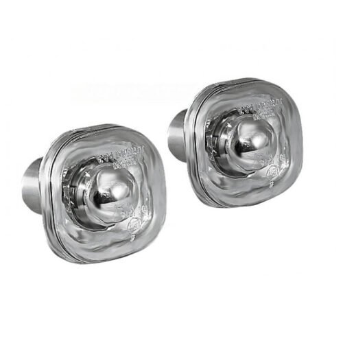 Πλαϊνά Φλας Φτερού Για Audi A3 8L 96-00 / A4 B5 94-98 / Skoda Octavia 97-04 / Fabia 00-04 Τετράγωνα Chrome 2 Τεμάχια