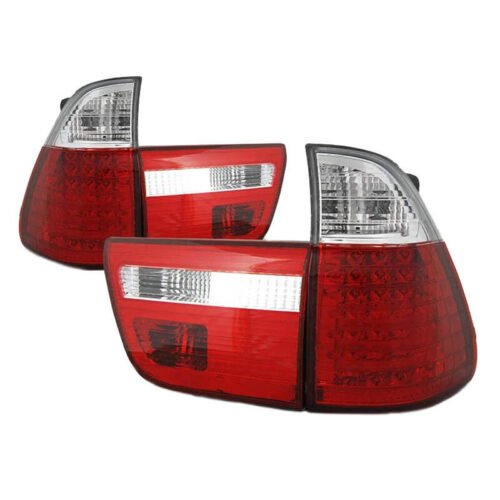Πισινά Φανάρια Set Για Bmw X5 E53 99-03 Led Κόκκινο/Crystal Sonar