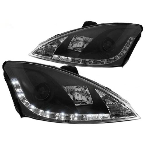 Μπροστινά Φανάρια Set Για Ford Focus 98-01 DRL Μάυρα H1/H1 Sonar