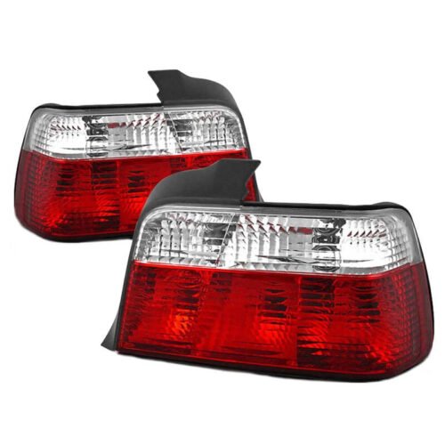 Πισινά Φανάρια Set Για Bmw 3 E36 Sedan 90-99 Κόκκινο/Crystal Depo