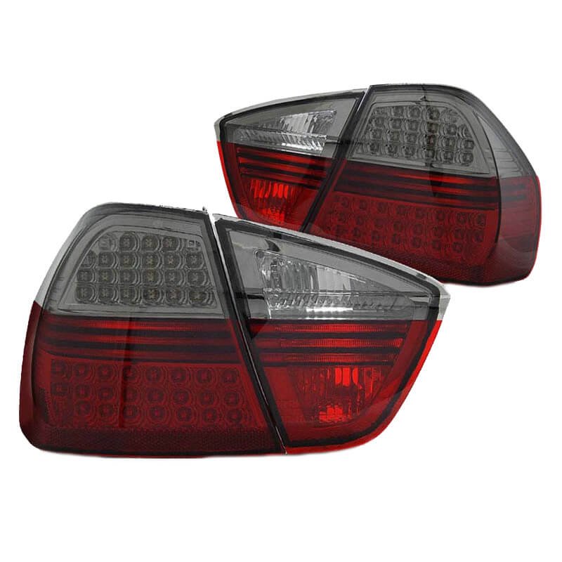 Πισινά Φανάρια Set Για Bmw 3 E90 05-08 Led Κόκκινο/Φιμέ Depo
