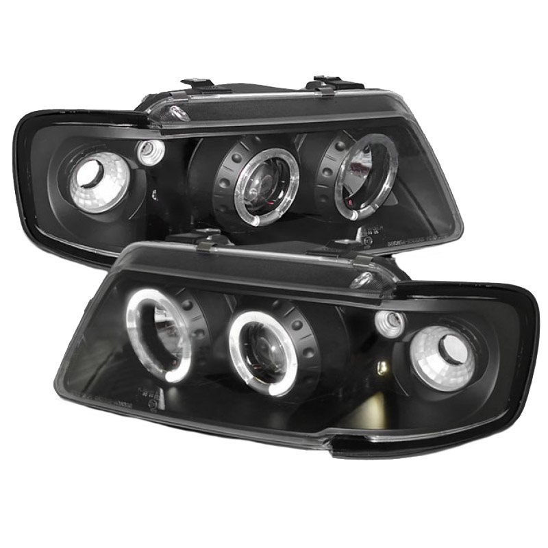 Μπροστινά Φανάρια Set Για Audi A3 8L Angel Eyes & Led Μαύρα H1/H1 Sonar