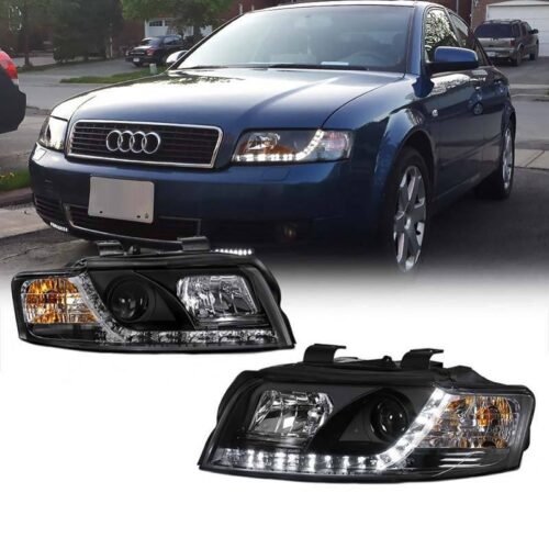Μπροστινά Φανάρια Set Για Audi A4 B6 00-04 DRL Μαύρα H1/H1 Sonar