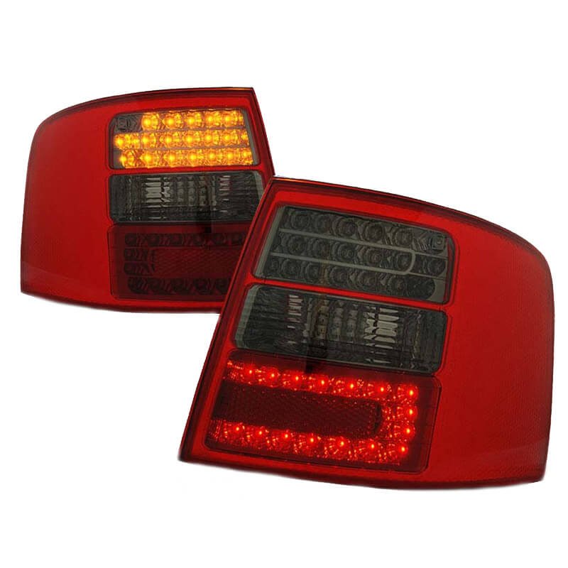 Πισινά Φανάρια Set Για Audi A6 4B 97-05 Avant Led Κόκκινο/Φιμέ Depo