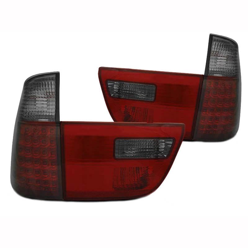 Πισινά Φανάρια Set Για Bmw X5 E53 99-03 Led Κόκκινο/Φιμέ Depo