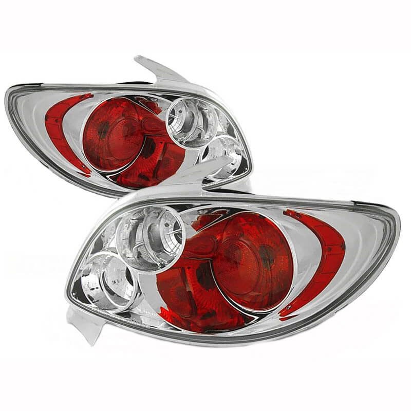 Πισινά Φανάρια Set Για Peugeot 206 98-07 Χρωμίου Sonar