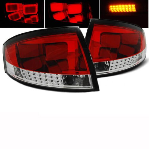 Πισινά Φανάρια Set Για Audi TT 8N 98-06 Led Κόκκινο/Crystal Reliable Auto Parts