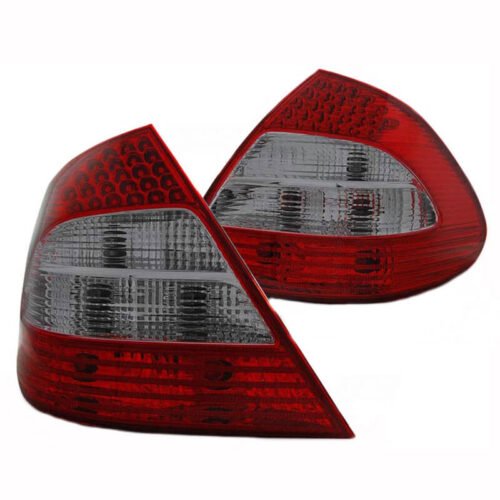 Πισινά Φανάρια Set Για Mercedes-Benz E-Class W211 02-06 Led Κόκκινο/Φιμέ Depo
