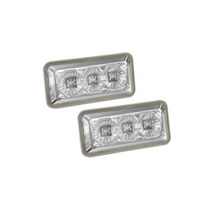 Πλαϊνά Φλας Φτερού Για VW Golf 3 91-95 / Vento 91-95 / Seat Ibiza / Cordoba 6k 93-96 Led Χρώμιο 2 Τεμάχια