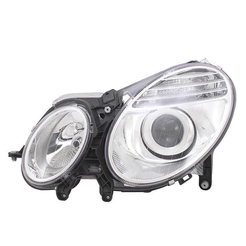 Φανάρι Μπροστινό Αριστερό Για Mercedes-Benz E-Class W211 06-09 Χρωμίου Facelift H7/H7 Με Μοτέρ Depo