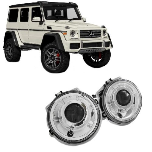 Μπροστινά Φανάρια Set Για Mercedes-Benz G-Class 92-06 W460 W461 W463 Projectors Χρωμίου H7 Depo
