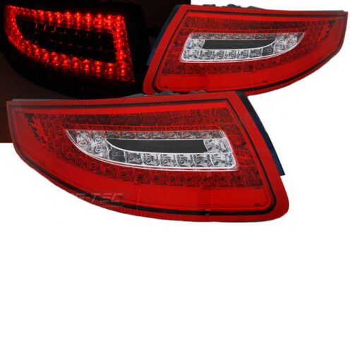 Πισινά Φανάρια Set Για Porsche Carrera 911 997 04-08 Led Κόκκινο/Crystal Depo