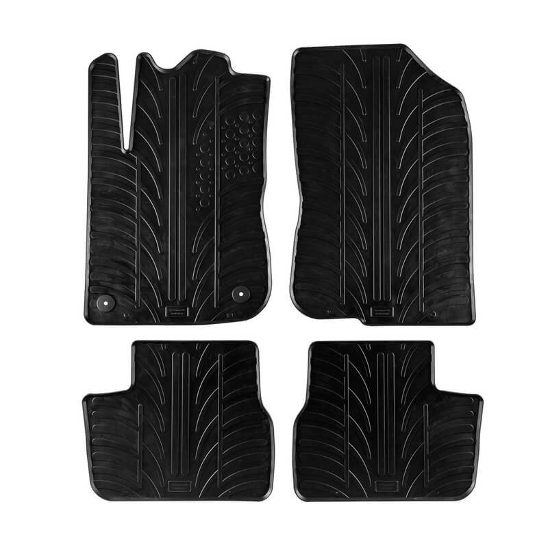Πατάκια Αυτοκινήτου Gledring 0157 Peugeot 208 2012-2019 Μαύρο 4 Τεμάχια
