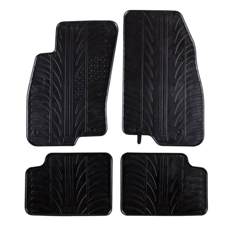 Πατάκια Αυτοκινήτου Gledring 0130 Fiat Grande Punto 2005-2010 Μαύρο 4 Τεμάχια