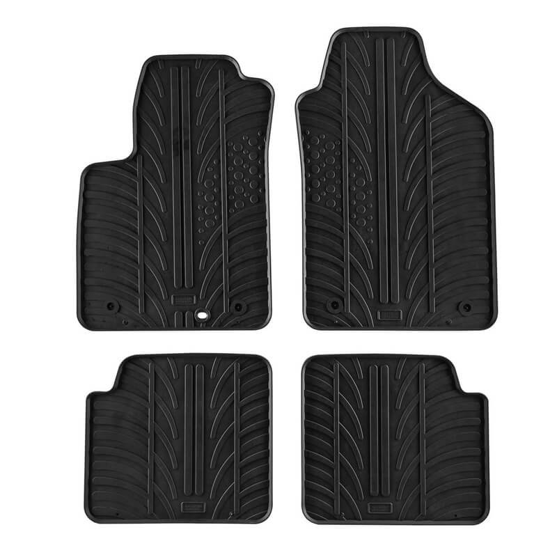 Πατάκια Αυτοκινήτου Gledring 0133 Fiat 500 2007-2012 Μαύρο 4 Τεμάχια