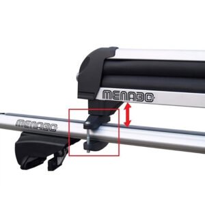 Βάσεις Για Μπάρα Σκι Αλουμινίου Iceberg 80x30mm 4 Τεμάχια