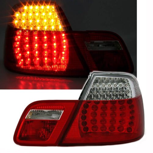 Πισινά Φανάρια Set Για Bmw 3 E46 Coupe Facelift 03-06 Led Κόκκινο/Crystal Eagle Eyes