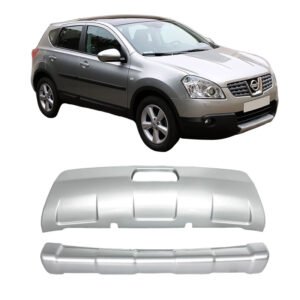 Skid Plates Προφυλακτήρων Off Road Package Για Nissan Qashqai J10 2007-2010 Ασημί 2 Τεμάχια