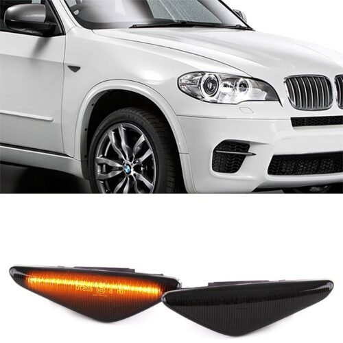 Πλαϊνά Φλας Φτερού Για Bmw X5 E70 07-12 / X6 E71 08-14 / X3 F25 10-14 Led Dynamic Smoke 2 Τεμάχια