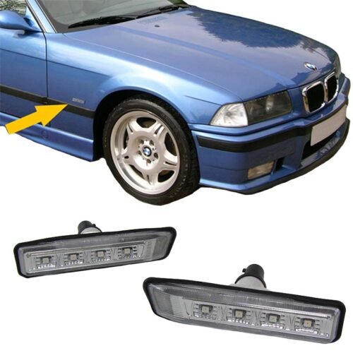 Πλαϊνά Φλας Φτερού Για Bmw 3 E36 96-99 / X5 E53 99-03 Led Smoke 2 Τεμάχια