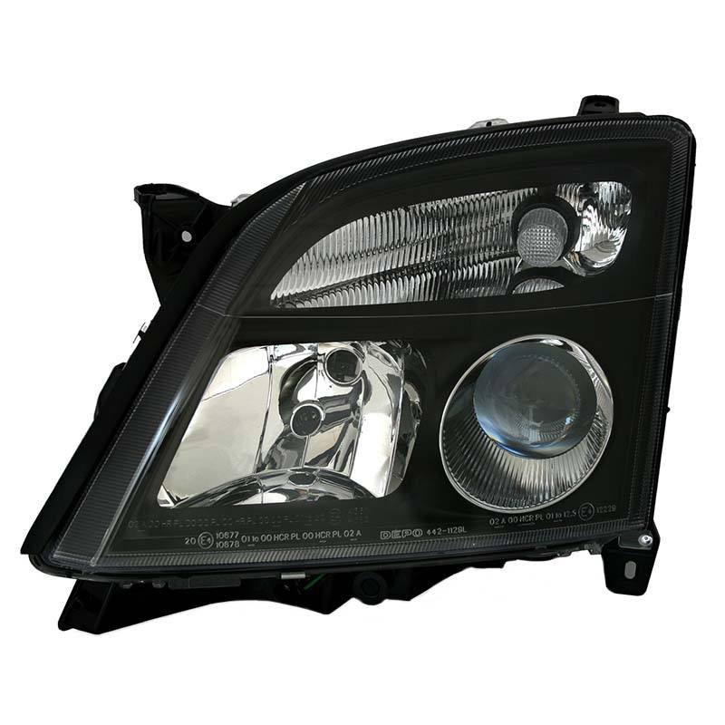 Φανάρι Μπροστινό Αριστερό Για Opel Vectra C 02-05 Projector Μαύρο H7/H7 Depo