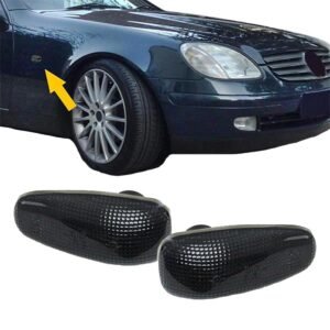Πλαϊνά Φλας Φτερού Για Mercedes-Benz C W202 96-01 / CLK W208 97-02 / E W124 93-95 / W210 95-03 / SLK R170 96-04 / Vito W638 96-03 / Sprinter W901-W905 95-06 /  VW LT 98-06 Φιμέ 2 Τεμάχια