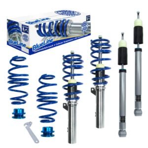 Κιτ Αναρτήσεις Χαμηλώματος Ρυθμιζόμενες Για VW Golf 7 ,Audi A3 8V ,Seat Leon 5F ,Skoda Octavia 5E (Με Ράβδο Στρέψεως) Blueline Σετ 4 Τεμάχια