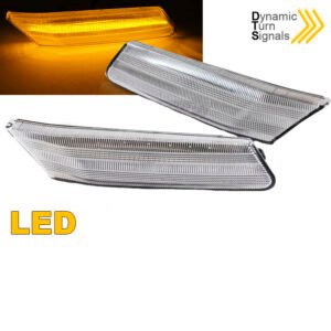 Πλαϊνά Φλας Φτερού Για Porsche 911 997 04-09 / Boxster 987 05-08 / Cayman 987C 05-08 Led Dynamic Άσπρα 2 Τεμάχια