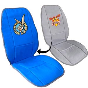 Πλατοκαθίσματα Διπλής Όψης Καραβόπανο Warner Bros Looney Tunes Μπλε Bugs Bunny / Γκρι Taz 2 Τεμάχια