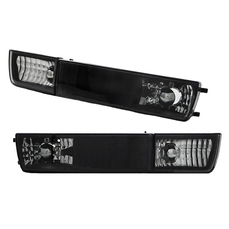 Μπροστινά Φλας Για Vw Golf 3 91-98 / Vento 92-98 Χωρίς Προβολάκι Μαύρα 4 Τεμάχια KaTuning