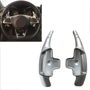 Paddles Shift Αλουμινίου Για Mercedes-Benz C-Class W205 / GLC / GLE / S-Class /  CLA / GLA Ασημί 2 Τεμάχια