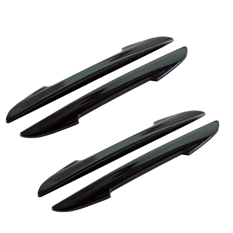 Προστατευτικά Πόρτας / Αποκρουστήρες 15cm x 1.2cm Μαύρο Γυαλιστερό 4 Τεμάχια Guard