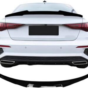 Αεροτομή Πορτ Παγκάζ Για Audi A3 8VS Sedan 12-20 M4 Look V2 Style Μαύρο Γυαλιστερό Από Abs Πλαστικό